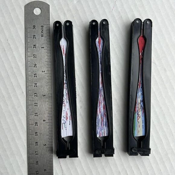 Paper Fans in patriotic print 3 Pack - Picture 9 of 10